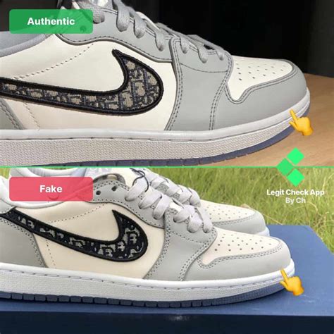 dior jordan 1 fake|Dior Jordan 1 Low Real Vs Fake: How To Spot Fakes .